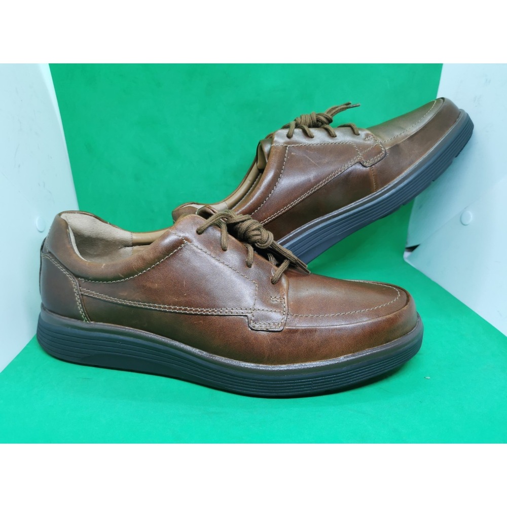 Mens Clarks Unstructured Un Abode Ease Leather Casual Lace Up Shoes Size 11.5 M - Picture 11 of 16